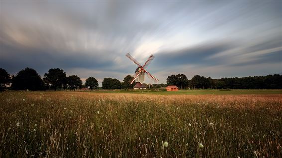 De molen bij zonsondergang - Lommel