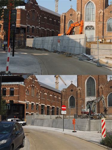 De muur: voor en na - Beringen