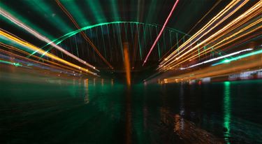 De nieuwe brug in kleur - Beringen