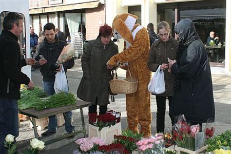 De paashaas op de markt - Overpelt