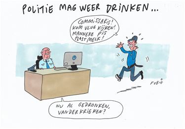 De politie mag weer drinken...