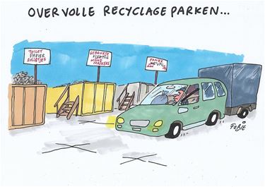 De recyclageparken vanmorgen...