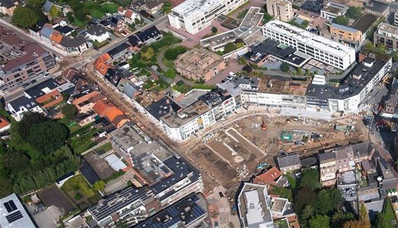 DE werken, vanuit de lucht - Pelt