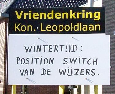 De wintertijd komt er weer aan - Lommel