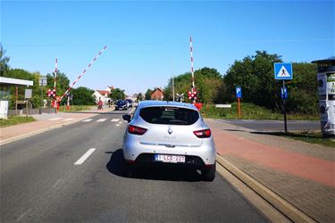 Defecte slagbomen aan station Beverlo - Beringen