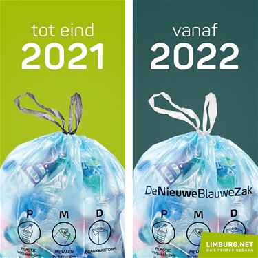 Die nieuwe blauwe zak