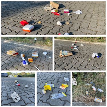 Die ochtend, op de carpoolparking - Beringen