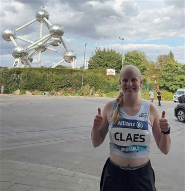 Dieuwke Claes aan de start op Memorial Van Damme - Pelt