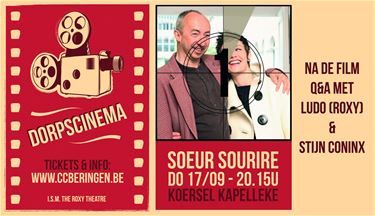 Dorpscinema start vanavond met Stijn Coninx - Beringen