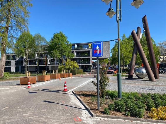 Dorpsplein Opglabbeek vernieuwd - Oudsbergen