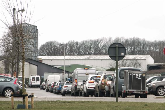 Drukte aan containerpark - Beringen