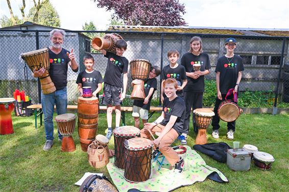 Drummen en nog eens drummen bij Davy - Lommel