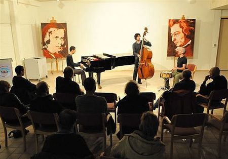 Een les over jazz, voor het concert - Neerpelt