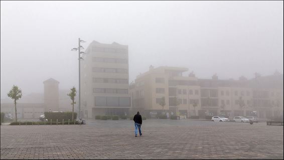 Een mistige morgen in het centrum - Lommel