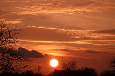 Een mooie zonsondergang - Beringen