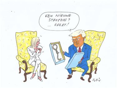 Een nieuwe stropdas voor Trump
