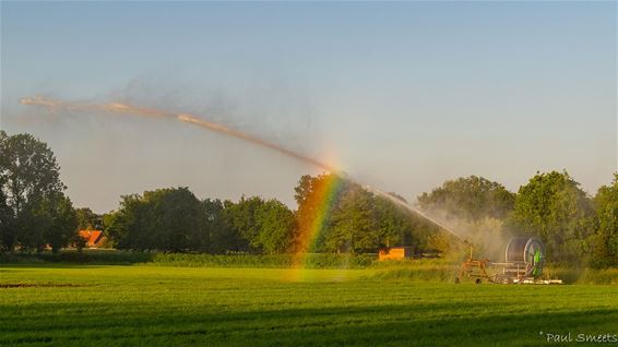 Een regenboog aan het Heserke - Pelt