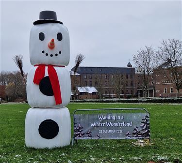 Een sneeuwman voor de Winterwandeling - Hamont-Achel