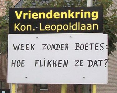 Een week zonder boetes - Lommel