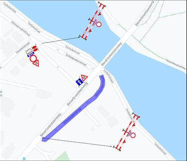 Eerste fase werken Scheepvaartstraat - Beringen