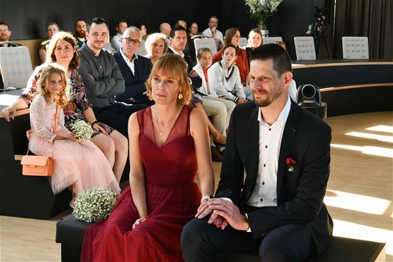 Eerste huwelijk in het nieuwe stadhuis - Beringen