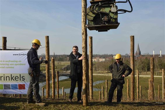 Eerste paalzetting Avonturenberg - Beringen