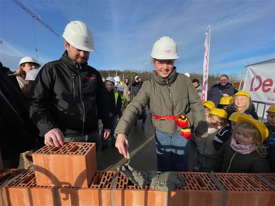 Eerstesteenlegging Hand in Hand en De Buiteling - Beringen