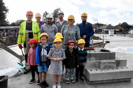 Eerstesteenlegging kleuterschool Westakker - Beringen