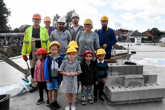 Eerstesteenlegging kleuterschool Westakker - Beringen