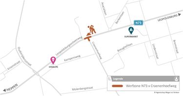 Eigenlijke werken kruispunt starten morgen - Leopoldsburg