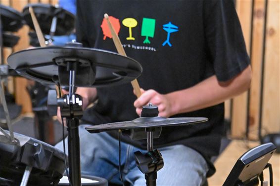 En drummen maar, tijdens laatste zomerdrumkamp - Lommel