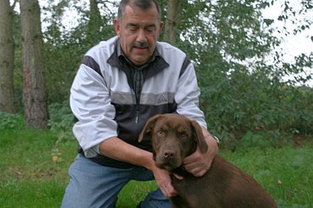 En man en zijn hond - Lommel