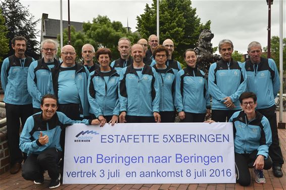 Estafetteploeg 5x Beringen loopt 600km - Beringen