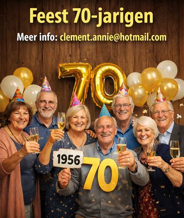 Feest 70-jarigen op 9 oktober - Hamont-Achel