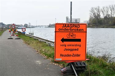 Fietsen op jaagpad terug mogelijk - Beringen