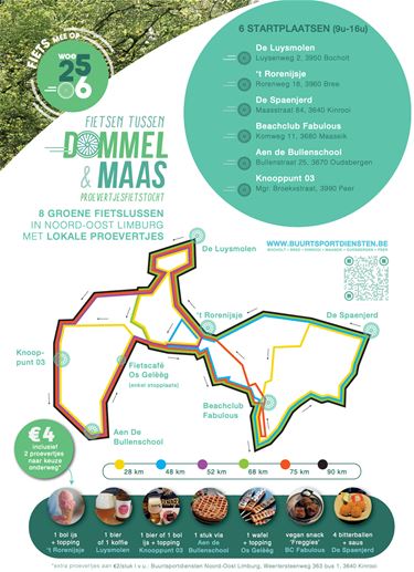 Fietsen tussen Dommel en Maas op woensdag 25 juni - Peer