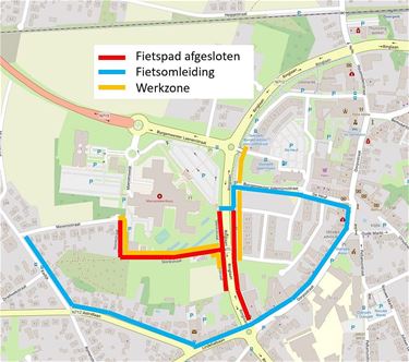 Fietspad afgesloten! - Pelt