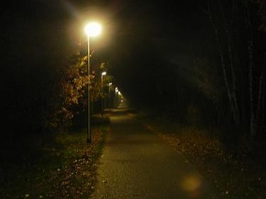 Fietspad alleen verlicht in Achel - Neerpelt