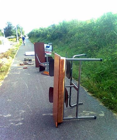 Fietspad geblokkeerd - Neerpelt