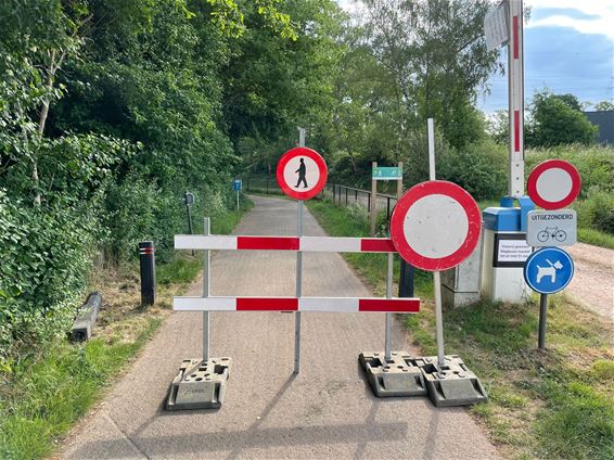 Paalse Plas deels afgesloten voor fietsers - Beringen