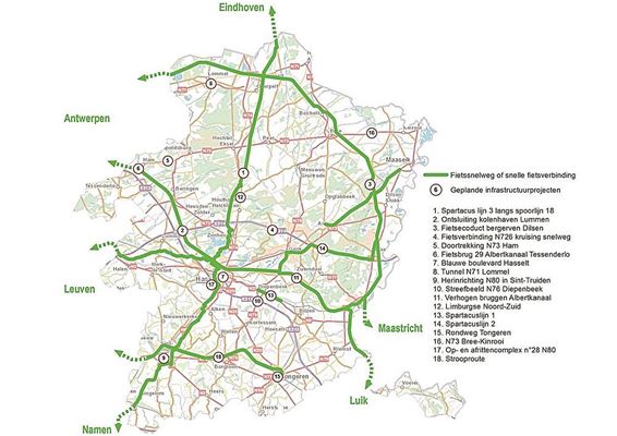 'Fietssnelweg' tussen Hamont en Hasselt - Hamont-Achel