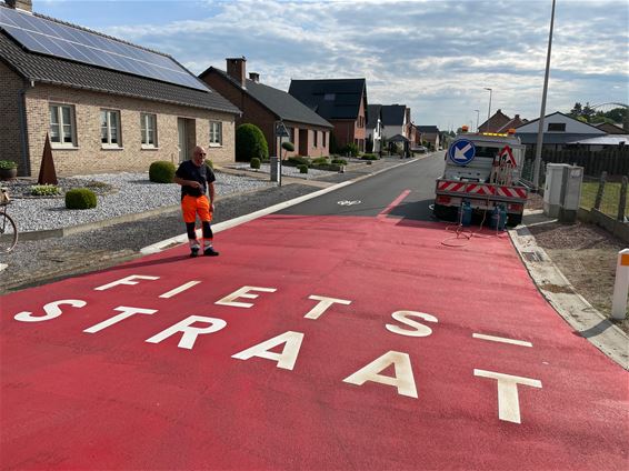 Fietsstraat verlengd - Beringen