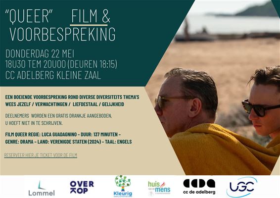 Filmavond 'Queer' met voorbespreking - Lommel