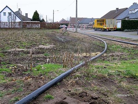 Gasleiding in de Merelstraat - Hamont-Achel