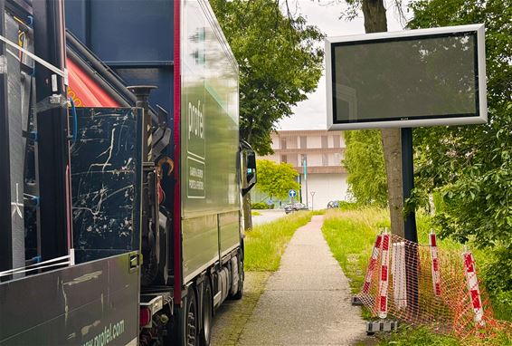 Geen info-bord voor de fietsers! - Pelt