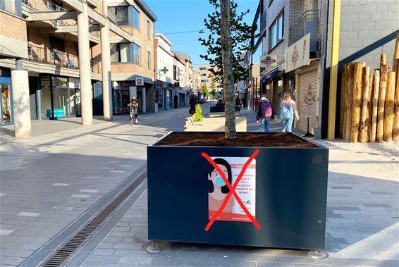 Géén mondmasker meer in centrum - Lommel