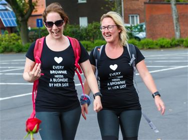 Geslaagde sponsortocht van Annick en Hilde - Beringen