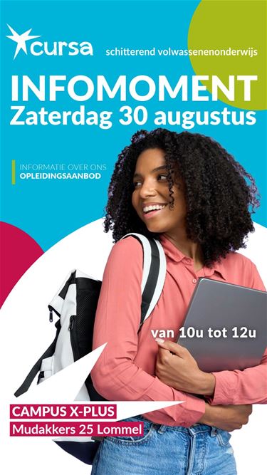 Gezellige drukte tijdens infomoment CVO Cursa - Lommel