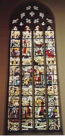 Glasramen kerk SHLIlle worden gerestaureerd - Neerpelt