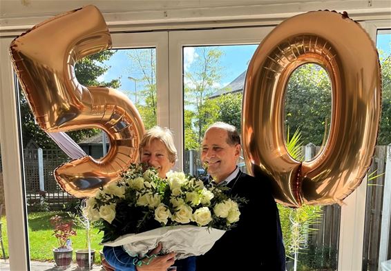 Gouden bruiloft in de Bemvaartstraat - Pelt